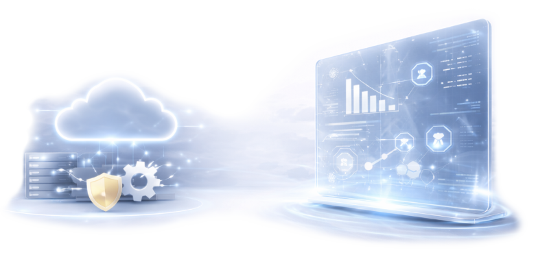 Laptop and Phone Illustration